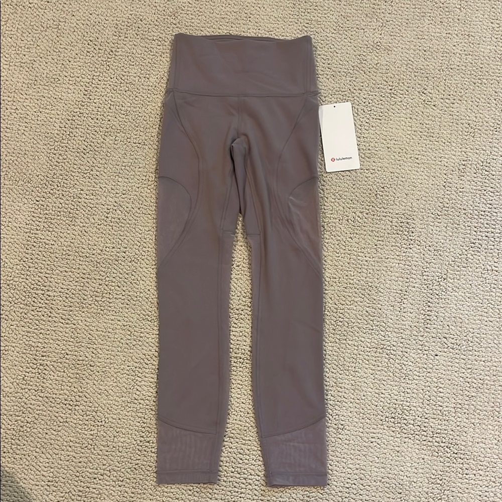 NWT LULULEMON Wonder Train Mesh Panel HR Tight 25” leggings size 2